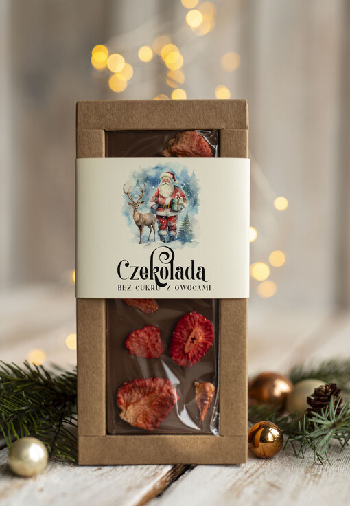  CZEKOLADA/ pralinki/ bomboniery Drobne prezenty dla firm ręcznie robiona czekolada, Czekolada świąteczna bez cukru z logo, drobne upominki na święta dla pracowników, świąteczne gadżety  kontrahentów,