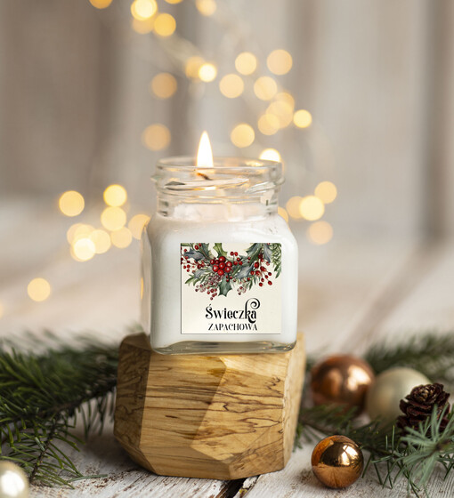  ŚWIECZKI prezenty biznesowe dla firm drobne upominki na święta dla pracowników świąteczne gadżety dla pracowników i kontrahentów, prezent na święta świeca zapachowa