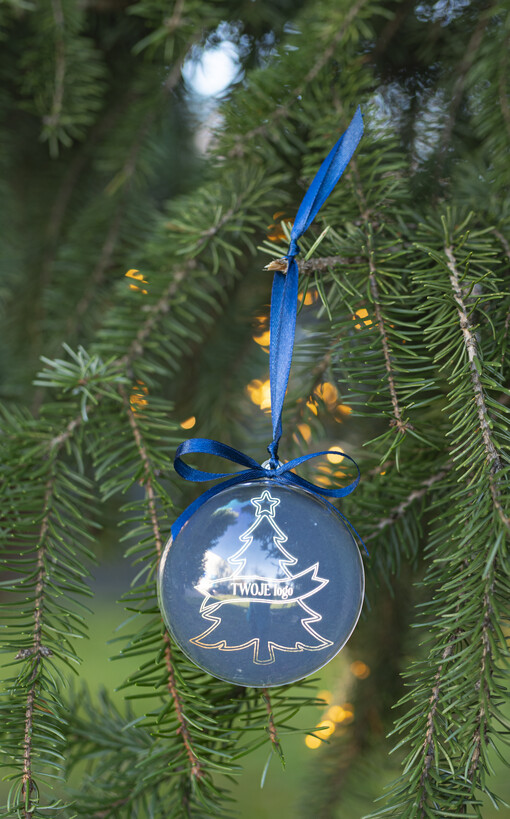  Bombki ZAWIESZKI na choinkę Prezent Biznesowy Na Święta Bombka z Logo Choinka z logo dla firm idealny upominek B2B