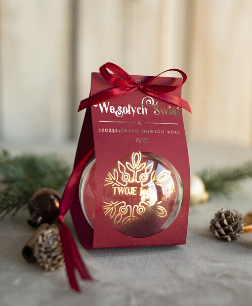  Bombki ZAWIESZKI na choinkę Prezent Biznesowy Na Święta Bombka z dla firm idealny upominek B2B w opakowaniu