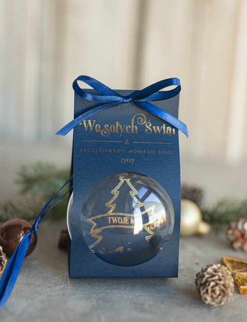  Bombki ZAWIESZKI na choinkę Prezent Biznesowy Na Święta Bombka z dla firm idealny upominek B2B w opakowaniu