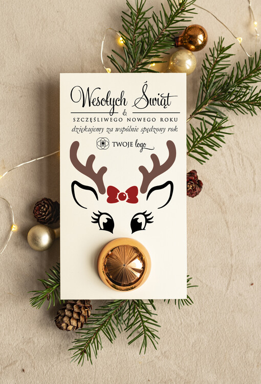  Błyszczyk do ust  Błyszczyk do ust podziękowania dla klientki salonu kosmetycznego, prezent od fryzjerki dla klientek, upominek  bożonarodzeniowy gadżet od stylistki rzęs pomadka