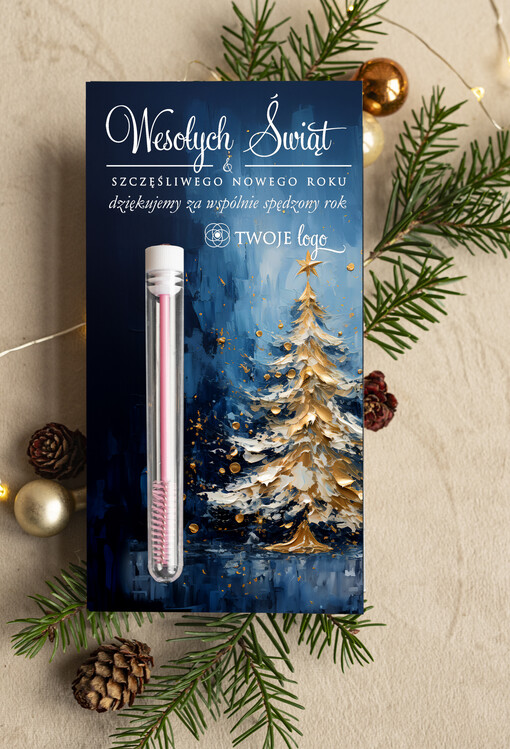  szczoteczka do rzęs Szczoteczka do rzęs podziękowania dla klientki, prezent od stylistki rzęs dla klientek, upominek  bożonarodzeniowy gadzet od stylistki rzes 