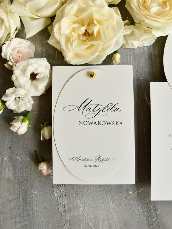 Winietki glamour winietka i menu weselne, usadzenie gości na weselu karta dań  01/owN/w