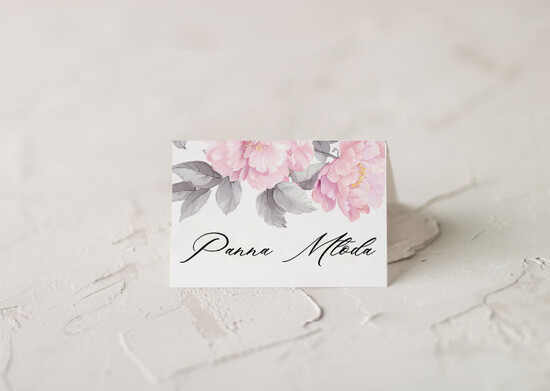 Winietki glamour ślubne wizytówki winietki na stół weselny, złote glamour 01/kalkakwiaty/w