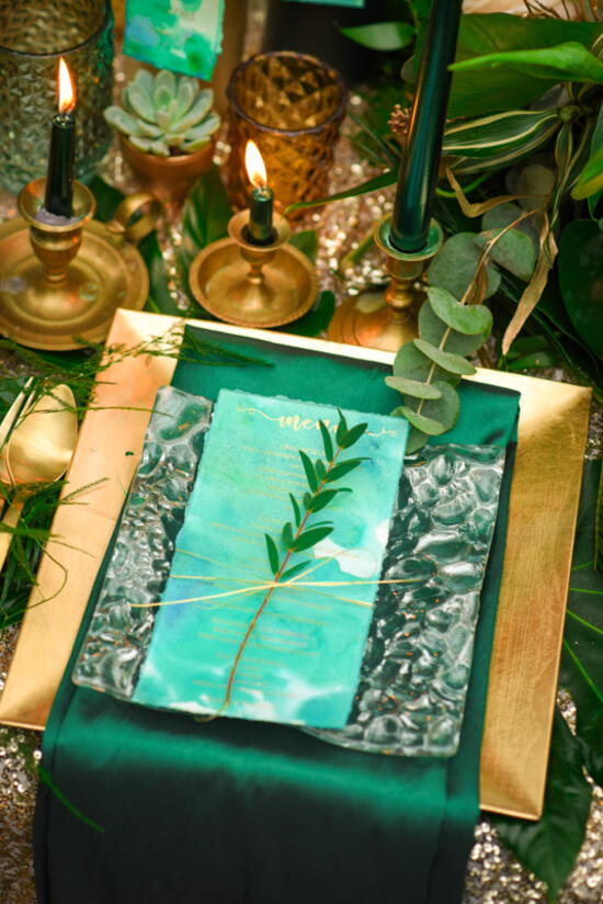 Menu glamour weselne menu karta potraw weselnych, glamour złote litery wasza treść 02/GlgA/m