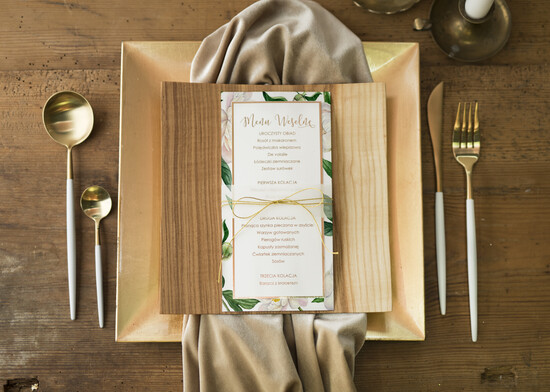 Menu glamour weselne menu karta dań weselnych, glamour złote litery wasza treść 10/GNO/m