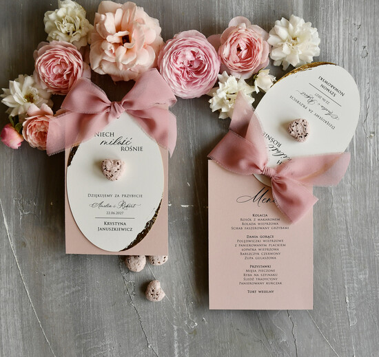 Menu glamour menu weselne plan podawania posiłków na weselu, winietka i prezent dla gości  01/WzłWsP/m