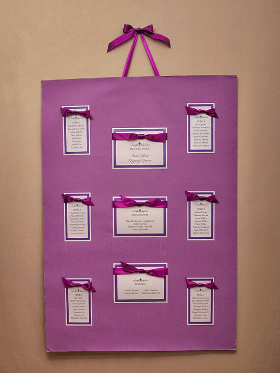 Plany stołów plan stołu plakat  plan stołów  weselnych usadzenie gości na weselu 23/ce/pls