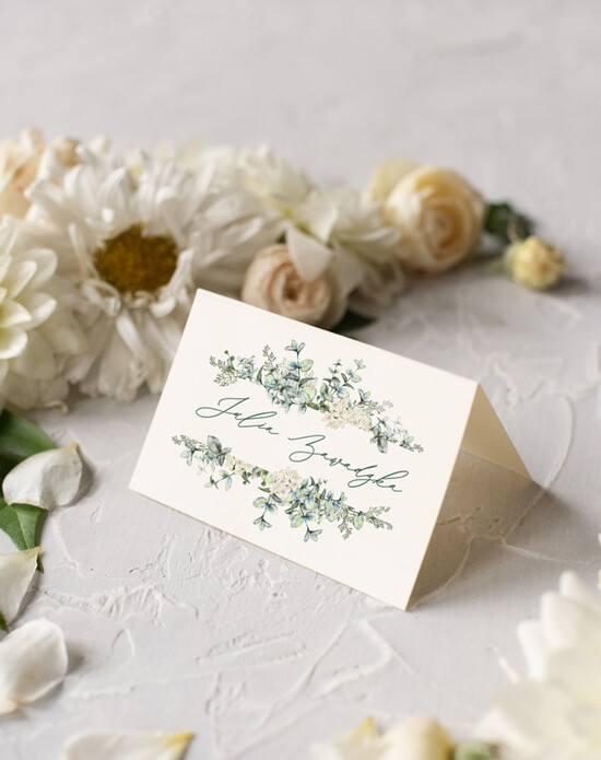 Winietki rustykalne winietki ślubne wizytówki dla gości weselnych, rustykalne ekologiczne 06/owb/w