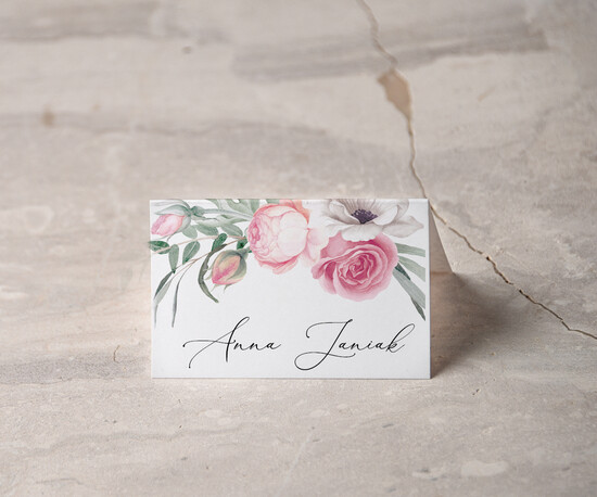 Winietki rustykalne ślubne winietki wizytówki na stół weselny shabby chick rustykalne   31/CBw/w