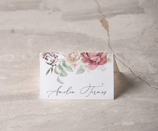 Winietki rustykalne ślubne winietki na stół weselny, rustykalne 17/CBw/w