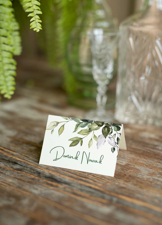 Winietki rustykalne winietki ślubne wizytówki dla gości weselnych  03/laskal/w