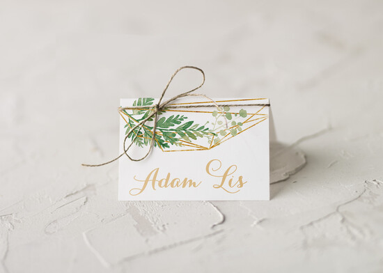 Winietki rustykalne ślubne winietki na stół weselny, w stylu rustykalnym 12/CB/w