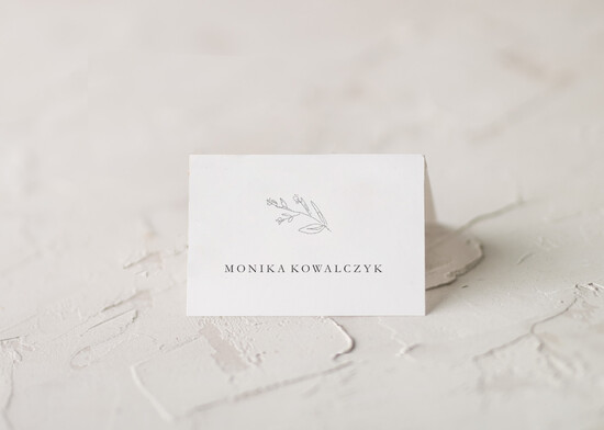 Winietki rustykalne delikatne ślubne winietki na stół weselny rustykalne   01/splkal/w