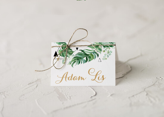 Winietki rustykalne winietki ślubne wizytówki dla gości weselnych, shabby chick rustykalne 1/CB/w