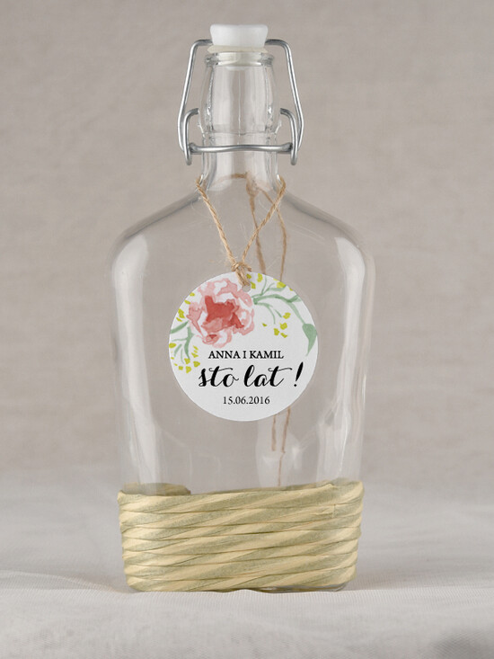 Zawieszki na butelki rustykalne zawieszki na alkohol weselny, rustkalne z dowolną treścią 32/rstSZN/zwo