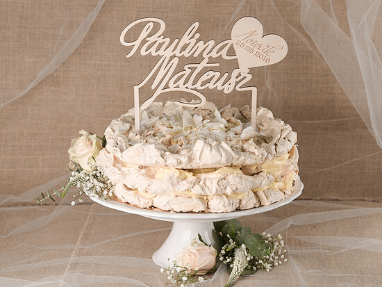 Figurki na tort / cake topper statuetki drewniane dekoracje tortu    16/rsst/st