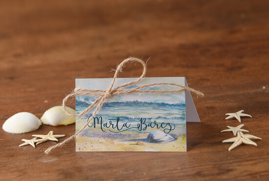 Winietki Boho/etno/pióra ślubne wizytówki winietki na stół weselny 62/cc/w