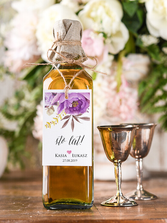 Zawieszki na butelki boho/etno/pióra zawieszki na alkohole weselne, boho dowolne tresci 01/BHszR/zw