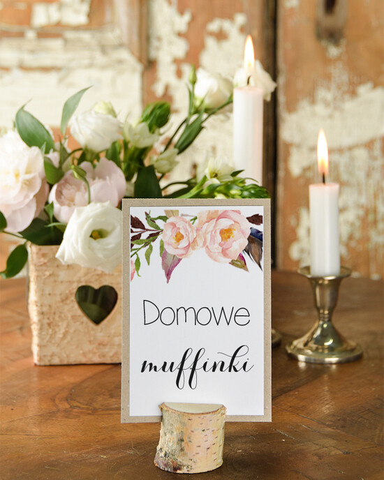 Numery na stół Boho/Etno/Pióra usadzenie gości numery na stół weselny, boho styl usadzenie gości 01/bhsz/nr