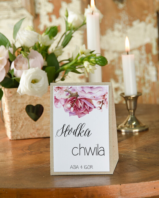 Numery na stół Boho/Etno/Pióra numery na stoły weselne, w stylu boho kwiatowe grafiki 10/BHsz11/nrS