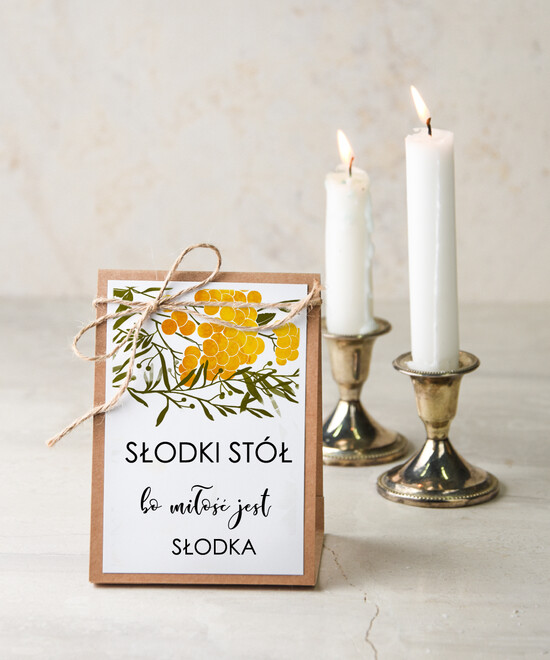 Numery na stół botaniczne podróżnicze  numerki na stoliki ślubne, przepiekne ilustracje w stylu boho 14/bot/nrS