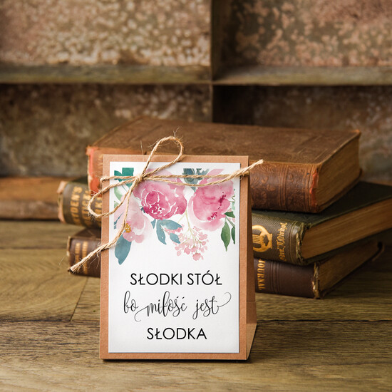 Numery na stół botaniczne podróżnicze  numery na stoły weselne, rustykalne inspiracje boho kwiaty 20/bot/nrS