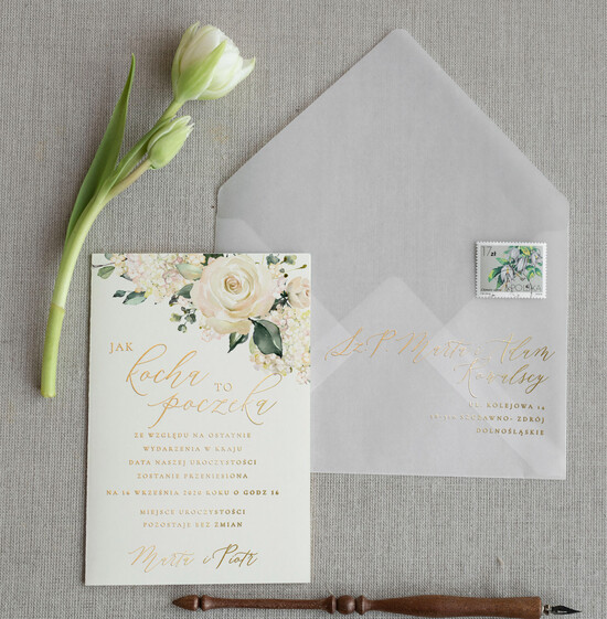 Zmień/Zarezerwuj datę ślubu - save the date Zmień datę Ślubu powiadomienia o dacie ślubu poinformuj gości o zmianie daty ślubu    02/CBL/std