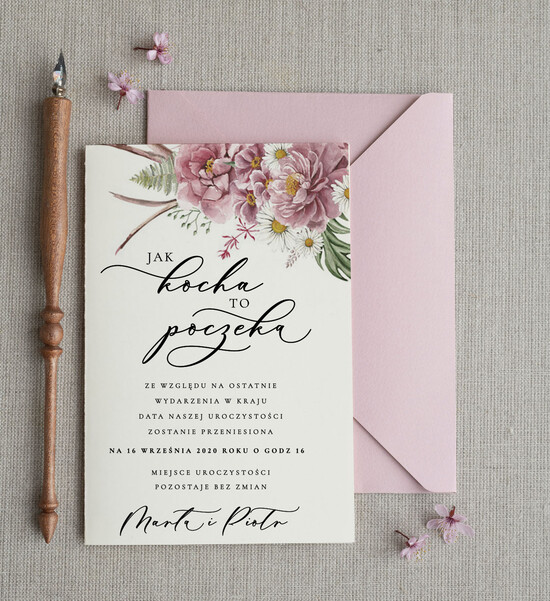 Zmień/Zarezerwuj datę ślubu - save the date Zmień datę Ślubu powiadomienia o dacie ślubu     01/CBw/std