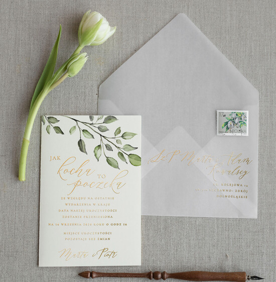 Zmień/Zarezerwuj datę ślubu - save the date Zmień datę Ślubu zawiadomienia ślubne     5/CBL/std