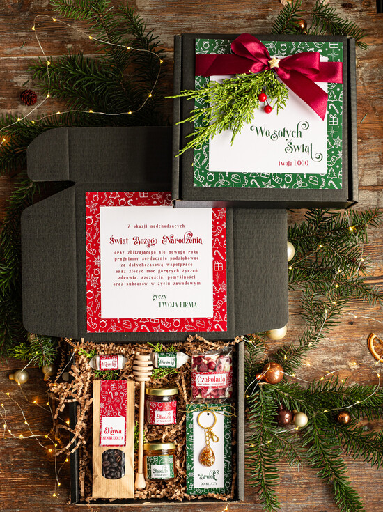 Prezenty oferta dla Firm kawa  herbata miód Prezenty dla pracowników, prezenty biznesowe dla firm z kawą i herbatą, upominki na święta dla klien 01/PudCzar/swieta