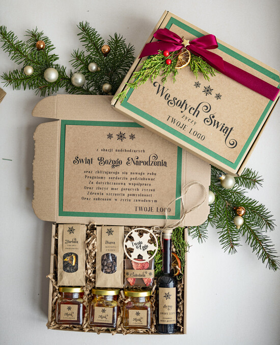 Prezenty oferta dla Firm kawa  herbata miód Miody na Prezenty na Boże Narodzenie dla klientów, bożonarodzeniowy prezent biznesowy dla firm herba 02/NaturalSr/swieta