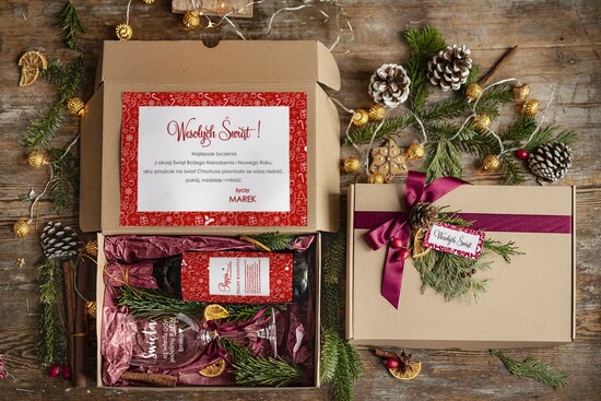 prezenty dla niej zestawy do grzańca gadżety dla dziewczyny na święta, kieliszek z grawerem 05/KW/WNO