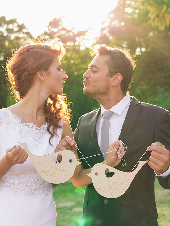 Dekoracje Sali weselnej/Dodatki do Zdjęć tabliczki z napisami  akcesoria ślubne    01/rstBRIDS/dek