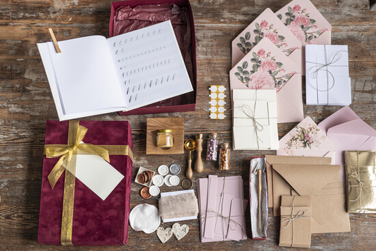 prezenty dla niej kaligrafia Zestaw do nauki kaligrafii nowoczesnej oraz zestaw papeterii  02/kaligrafia/ZESK