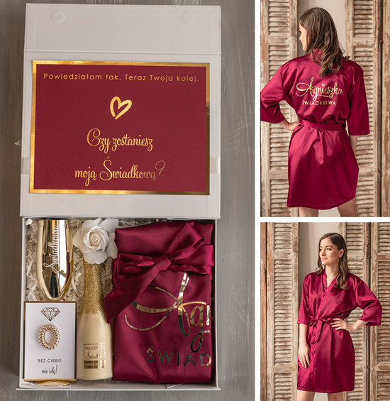 Prezenty dla świadków boxy prezentowy dla Świadkowej, prośba o świadkowanie  czy zostaniesz moją świadkową pomysł na prezent dla świadkowej, Box prezentowy dla świadkowej z bord 24/boxNowSz/swiadkowa