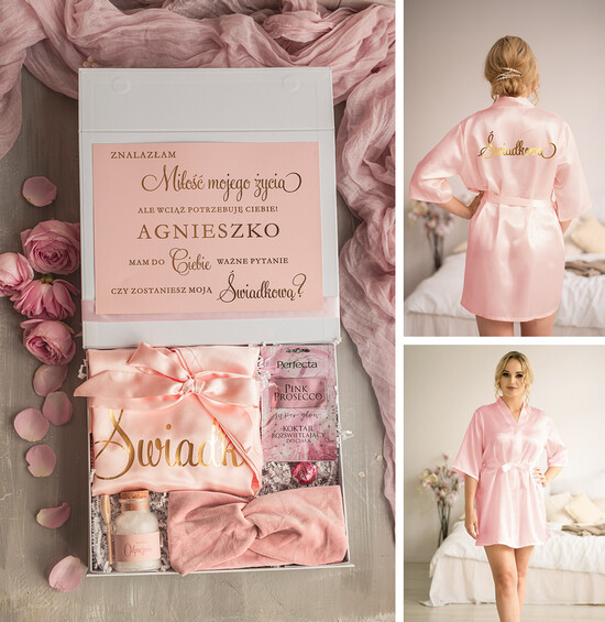 Prezenty dla świadków boxy prezentowy dla Świadkowej, prośba o świadkowanie  czy zostaniesz moją świadkową pomysł na prezent dla świadkowej, Box prezentowy dla świadkowej z kosm 05/boxNowSzI/swiadkowa