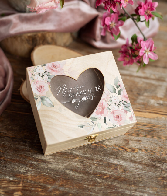 Prezenty dla Mamy biżuteria, pudełka, szkatułki na biżuterie  pudełko na biżuterię dla Mamusi wyjątkowy prezent z okazji dnia Mamy  02/szkM/DLAMAMY