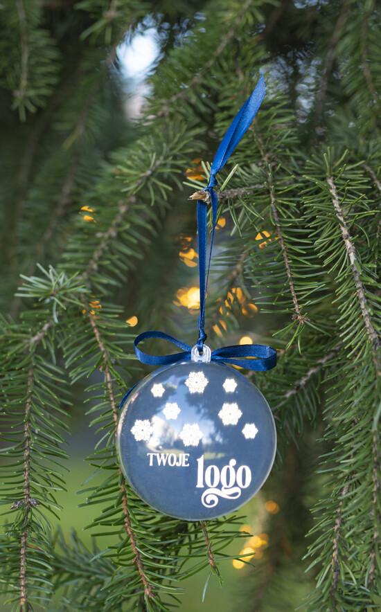 drobne prezenty dla firm Bombki ZAWIESZKI na choinkę Prezent Biznesowy Na Święta Bombka z Logo Choinka z logo dla firm idealny upominek B2B 02/przezBomB/swieta