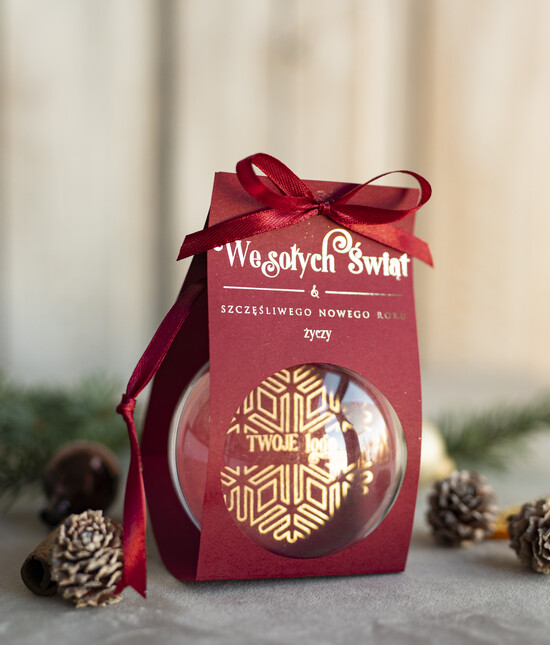 drobne prezenty dla firm Bombki ZAWIESZKI na choinkę Prezent Biznesowy Na Święta Bombka z dla firm idealny upominek B2B w opakowaniu 04/przezBomBOP/swieta