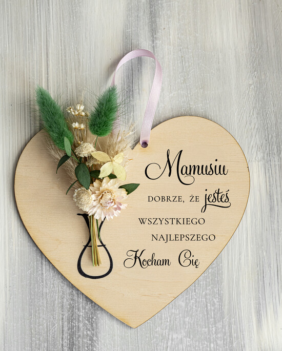 Prezenty dla Mamy flowerboxy, box ze słodyczami  tabliczka z życzeniami do powieszenia na dzień Mamy prezent dla Mamy z okazji dnia Matki, kwiaty pre 06/DrFB/Mama