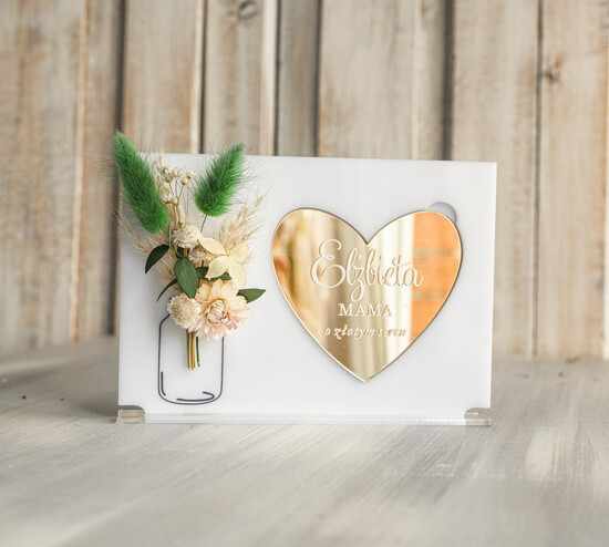 Prezenty dla Mamy flowerboxy, box ze słodyczami  pomysł na prezent dla Mamy tabliczka z życzeniami na dzień Mamy prezent dla Mamy z okazji dnia Matki 02/FBkar/Mama