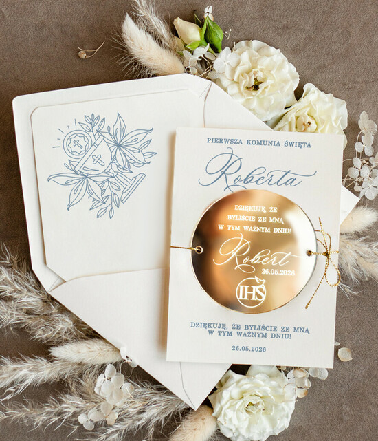 Podziękowania dla gości na komunii podziękowania dla gości prezenciki dla gości komunijnych, złote magnesy prezenty dla gości na Komunii, upominki komunijne, O 01/magne/KomMg