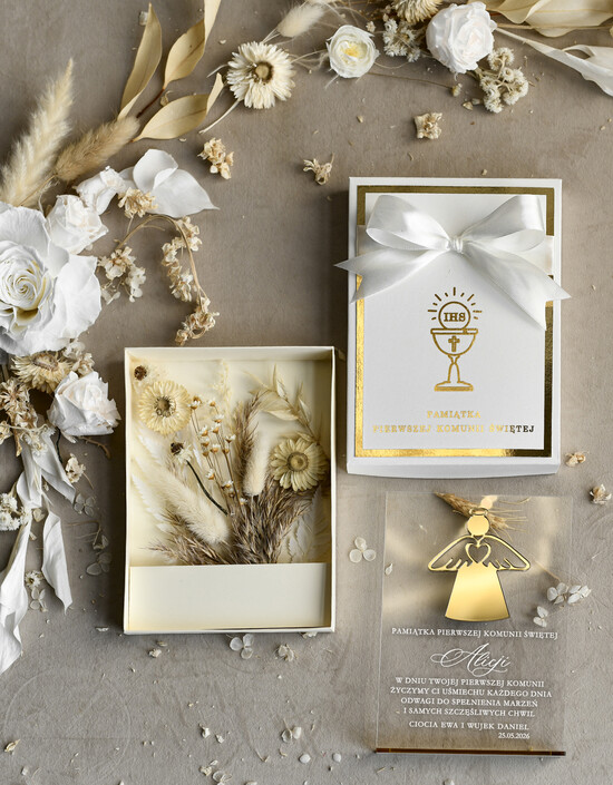 podziękowania dla najbliższych  podziękowania w pudełku  personalizowane podziękowanie dla rodziców chrzestnych, podziękowanie dla Matki Chrzestnej ze zdjęci 01/pudpapKwST/PodzKom