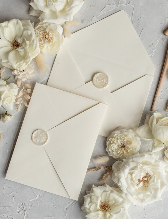 Zaproszenia ślubne dodatki  koperty do zaproszeń bez wklejki 01/zw/kop