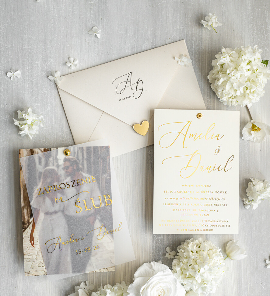 Zaproszenia ślubne Ze zdjęciem  eleganckie zaproszenia na ślub ze zdjęciem dla gości na pamiątkę, zaproszenia ślubne ze zdjęciem, ślubne zaproszenia z ozdobnym okrągłym nitem5