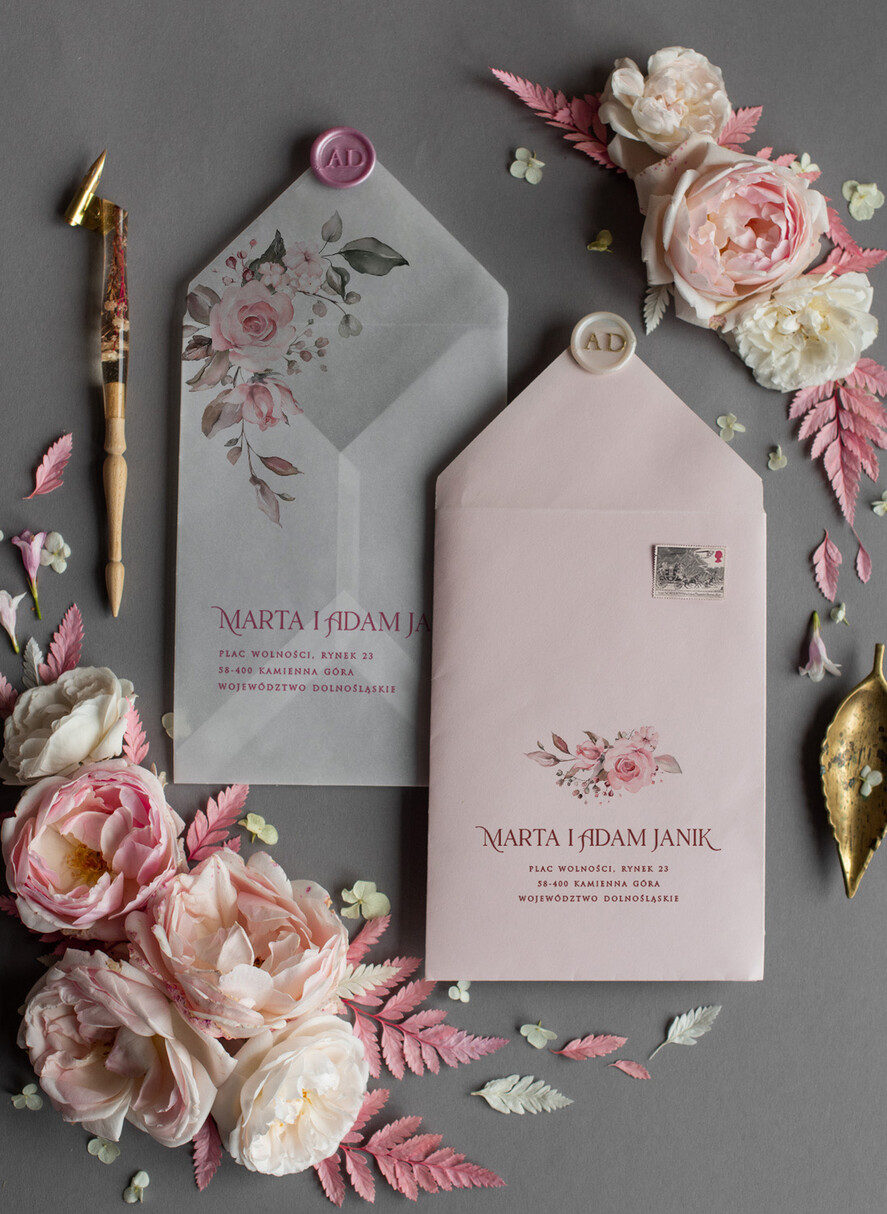 Zaproszenia ślubne Natura oryginalne zaproszenia na ślub botaniczne idealne na boho wesele   5