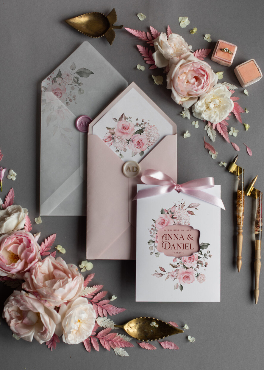 Zaproszenia ślubne Natura oryginalne zaproszenia na ślub botaniczne idealne na boho wesele   0