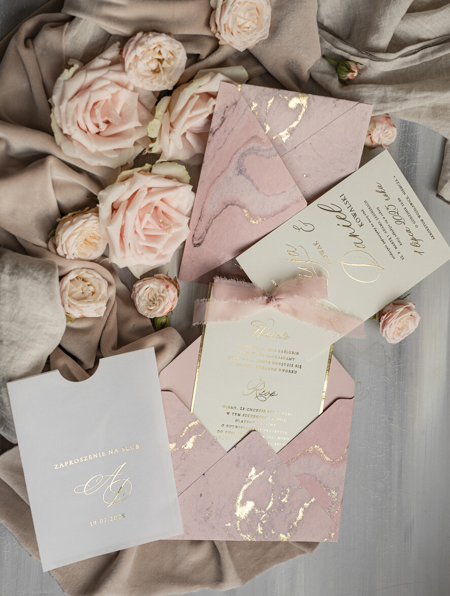 Zaproszenia ślubne Złote Glamour złote marmurowe zaproszenia na ślub, zaproszenia ślubne złote glamour marmurowe zaproszenie na ślub, zaproszenia ślubne z jedwabną wstążka 3